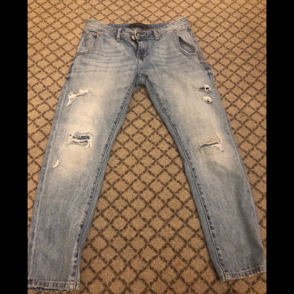 Light wash denim